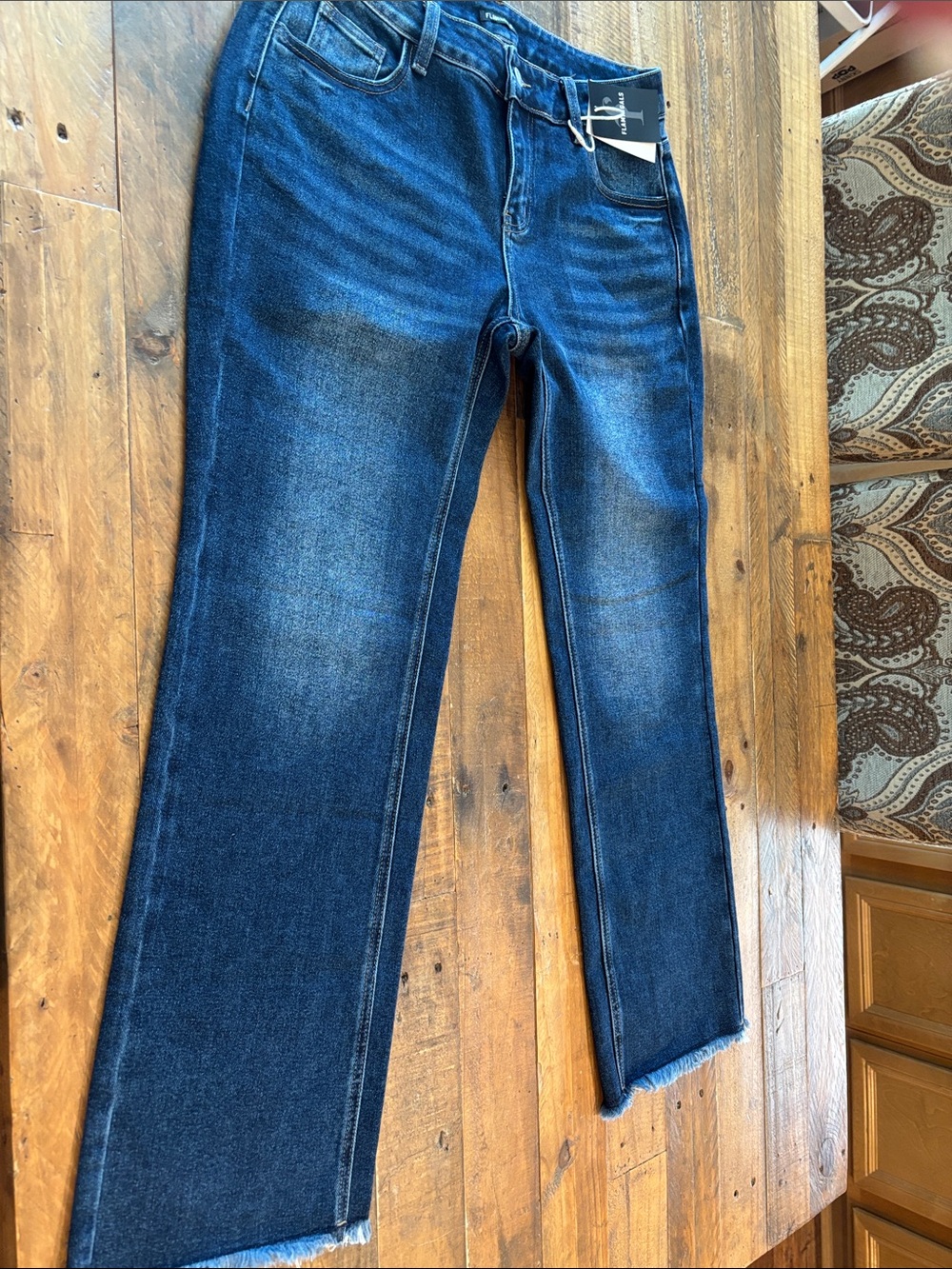 Flamingals Dark Blue Women's Straight-Leg Jeans